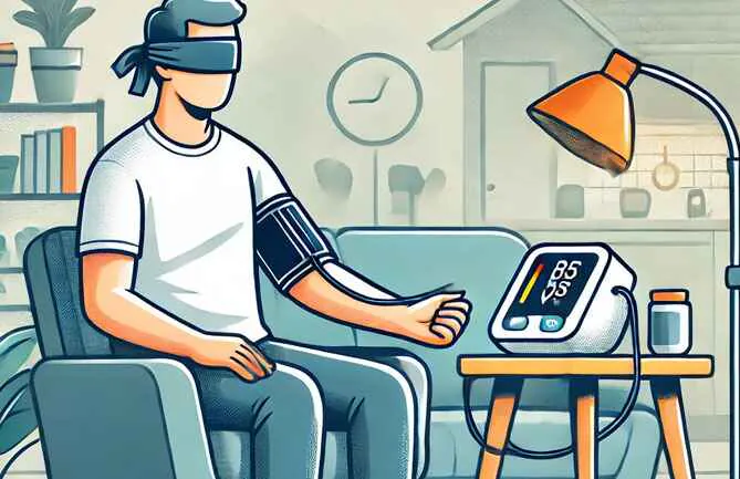Connected blinded blood pressure monitor for clinical trials
