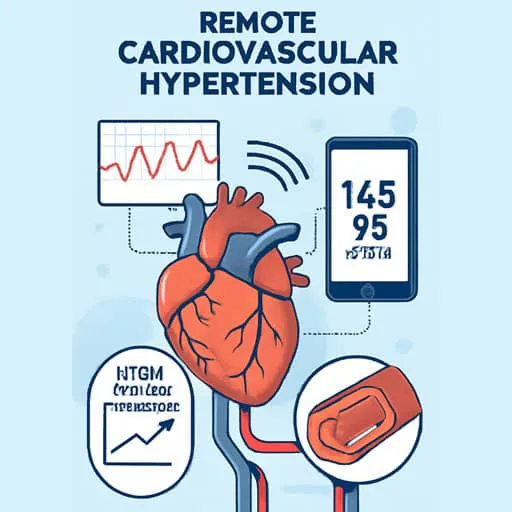Remote cardiovascular hypertension monitoring